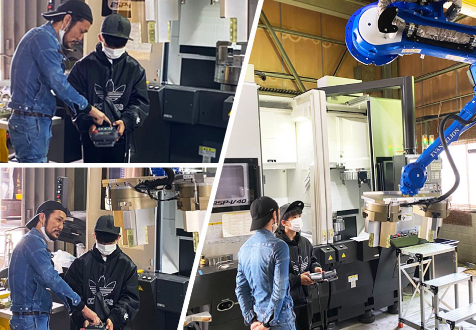 ロボット見学の写真